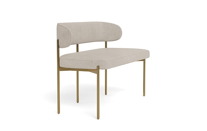 Hollis Upholstered Metal Framed Bench - Image 1