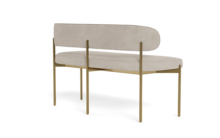 Hollis Upholstered Metal Framed Bench - Image 3