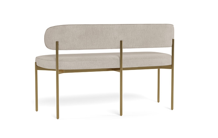 Hollis Upholstered Metal Framed Bench - Image 4