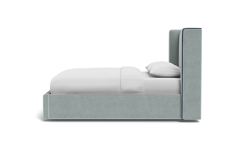 Graham Upholstered Bed with Contrast Piping and Storage Option - Image 4