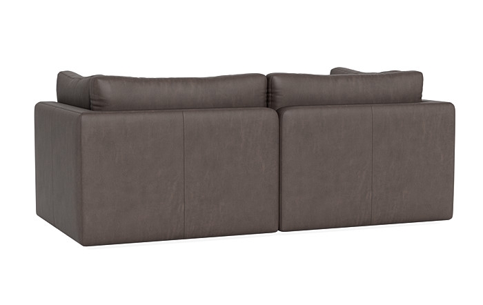 Tatum Modular Leather Loveseat - Image 1