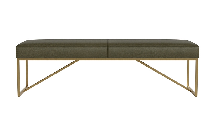 Otto Leather Bench - Image 0