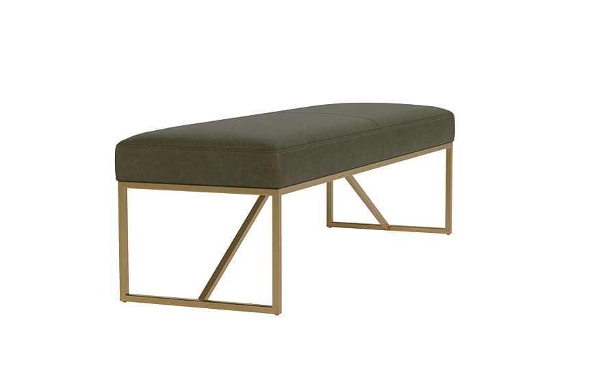 Otto Leather Bench - Image 1