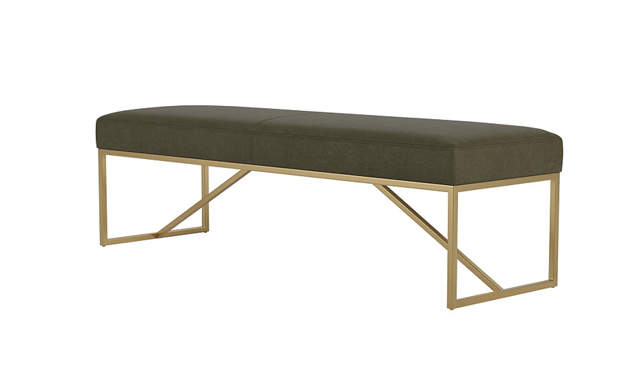 Otto Leather Bench - Image 4