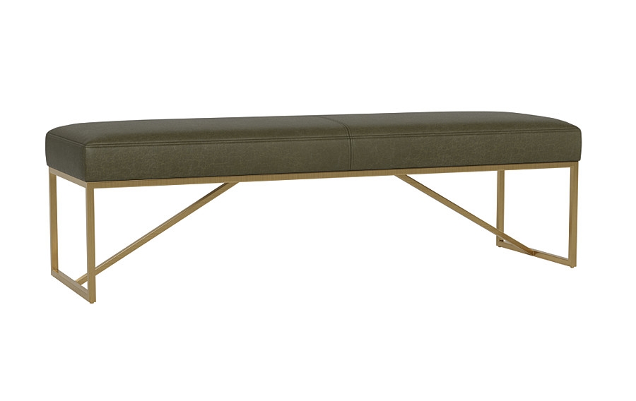 Otto Leather Bench - Image 2