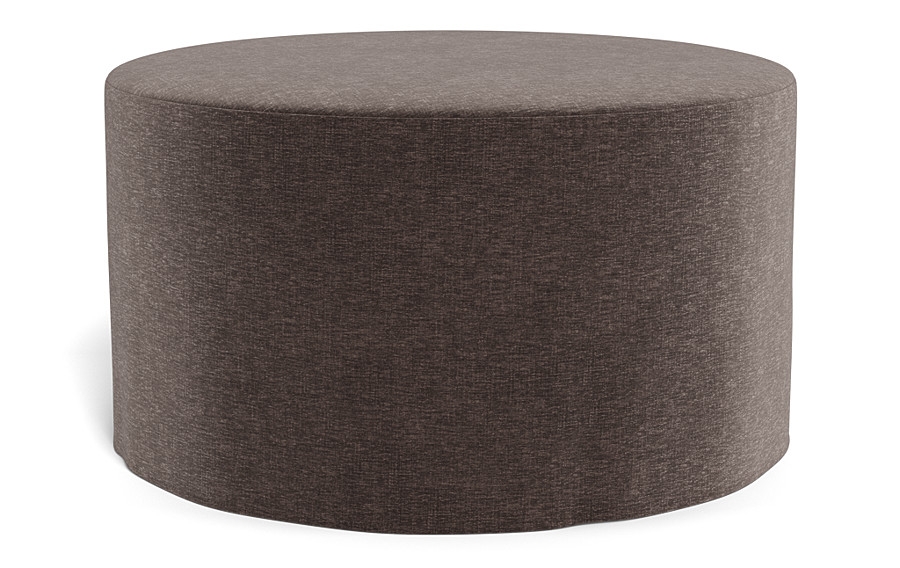 Dixon Slipcovered Round Ottoman - Image 2