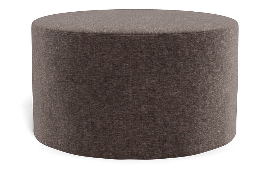 Dixon Slipcovered Round Ottoman - Image 4