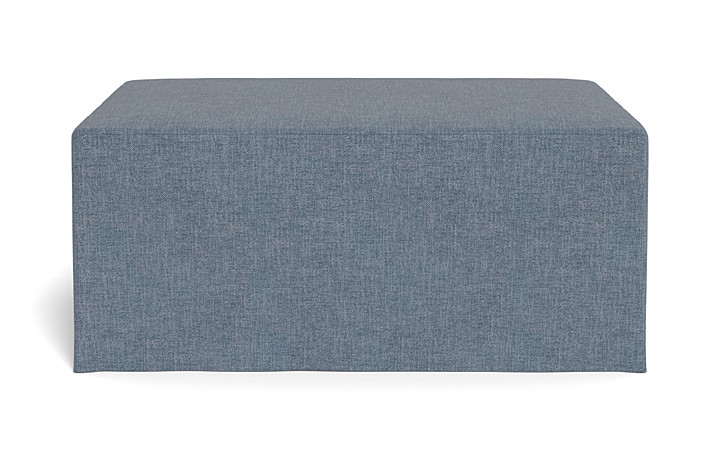 Dixon Slipcovered Rectangle Ottoman - Image 0