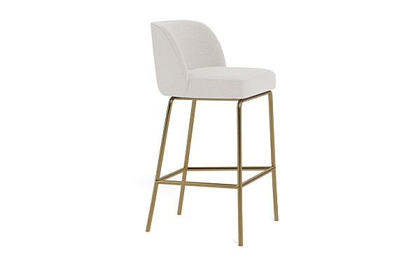 Graham Metal Framed Upholstered Bar Stool - Image 4