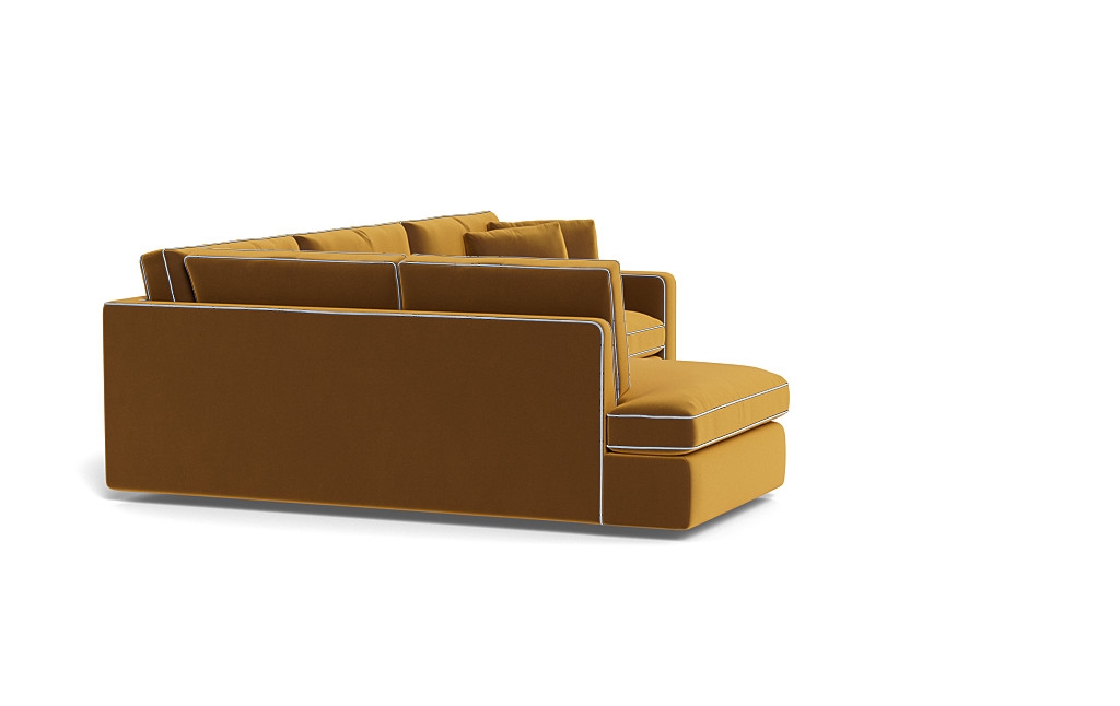 James 3-Seat  Bumper Sectional with Contrast Piping - Image 1