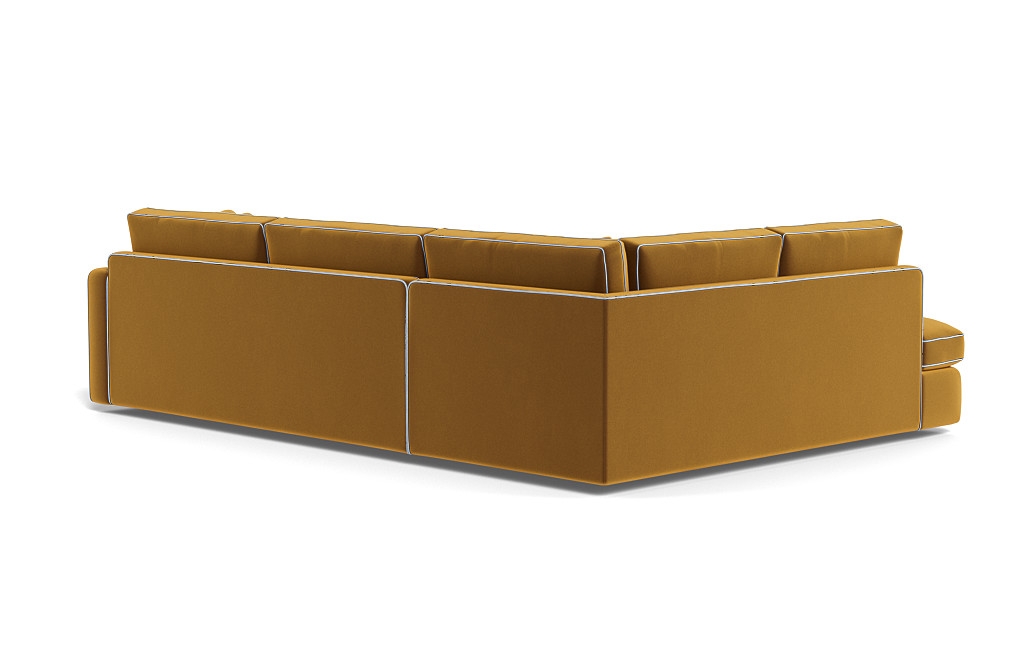 James 3-Seat  Bumper Sectional with Contrast Piping - Image 4