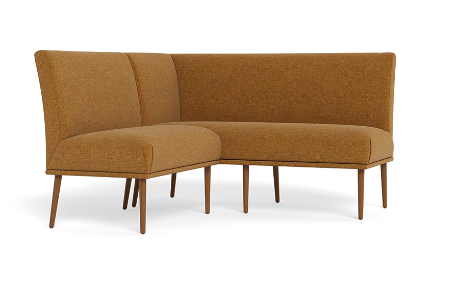 Dorian Upholstered Petite Right Banquette with Tufting Option - Image 2