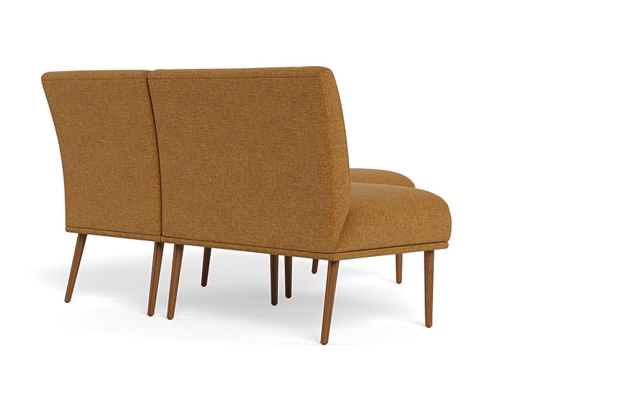 Dorian Upholstered Petite Right Banquette with Tufting Option - Image 1