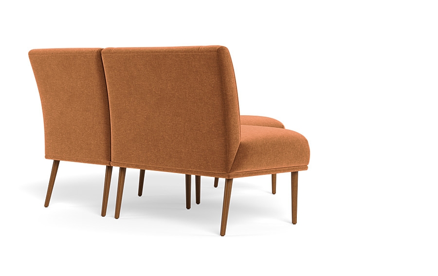 Dorian Upholstered Petite Right Banquette with Tufting Option - Image 1