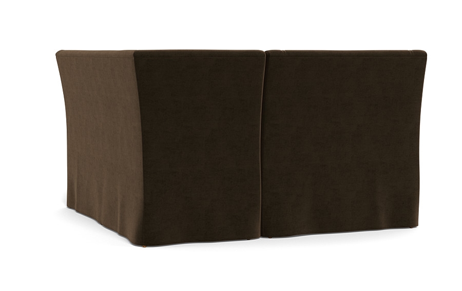 Dorian Slipcovered Petite Right Banquette - Image 1