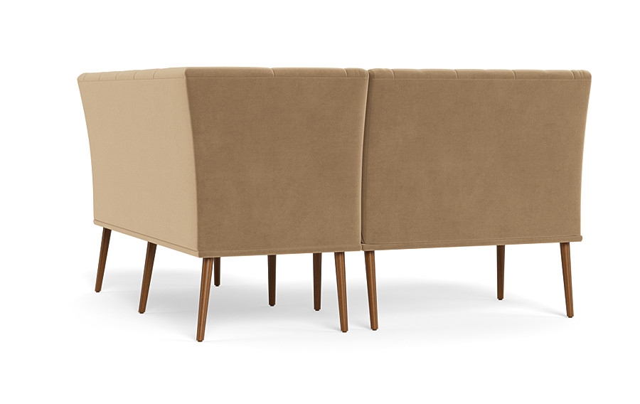 Dorian Upholstered Petite Right Banquette with Tufting Option - Image 1