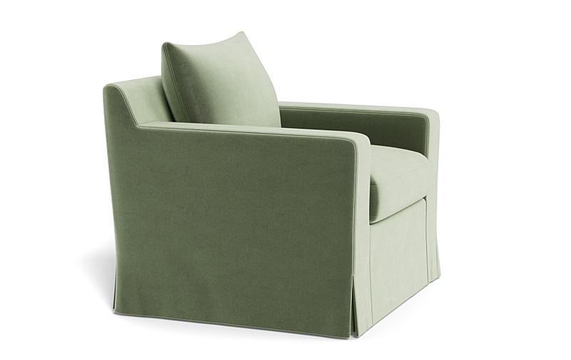 Sloan Slipcovered Swivel Glider Accent Chair - Image 2