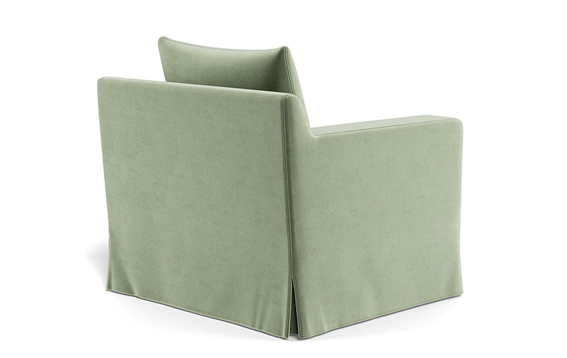 Sloan Slipcovered Swivel Glider Accent Chair - Image 1