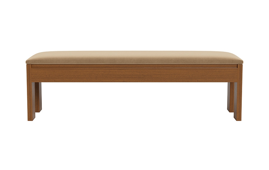 Cade Wood Framed Upholstered Storage Bench - Image 0