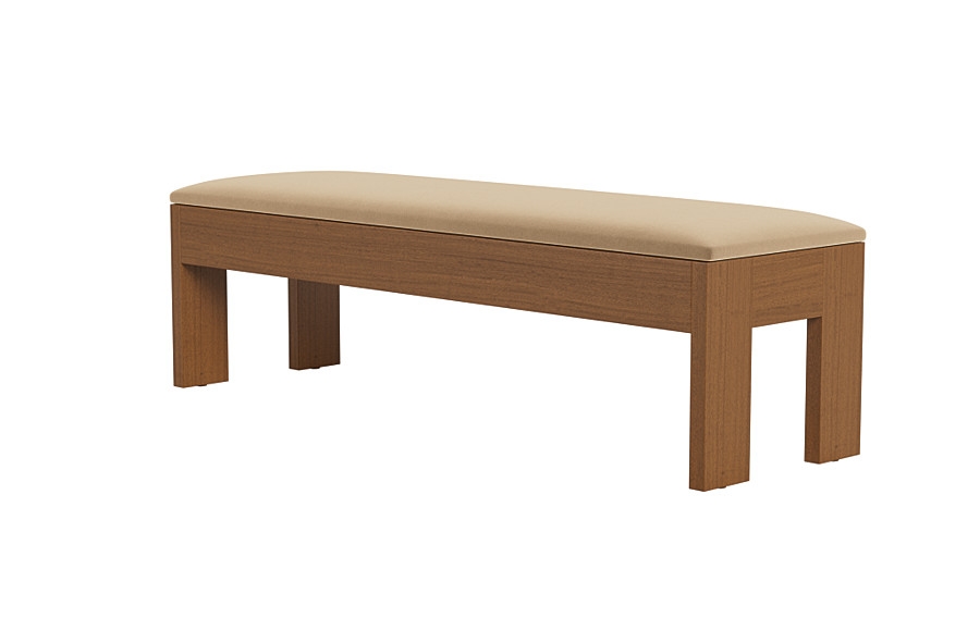 Cade Wood Framed Upholstered Storage Bench - Image 3