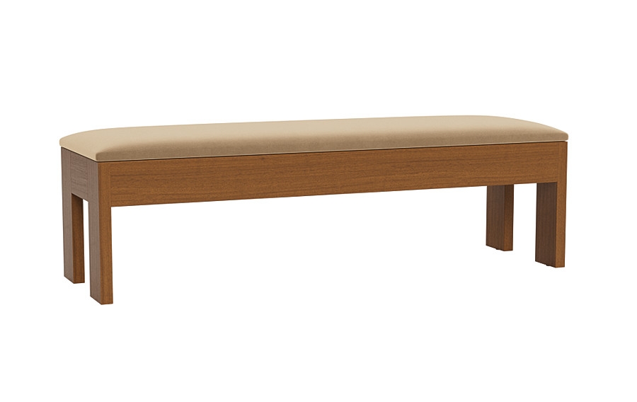Cade Wood Framed Upholstered Storage Bench - Image 2