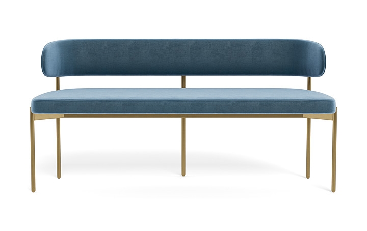 Hollis Upholstered Metal Framed Bench - Image 0