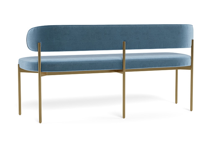 Hollis Upholstered Metal Framed Bench - Image 2