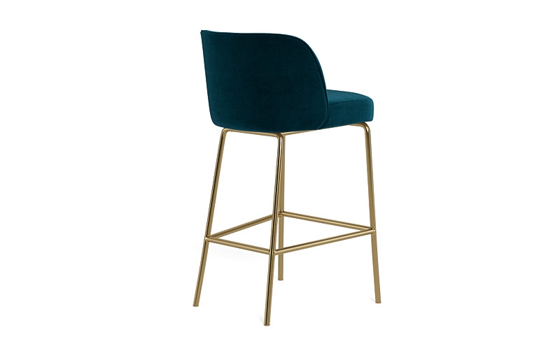 Graham Metal Framed Upholstered Bar Stool - Image 4