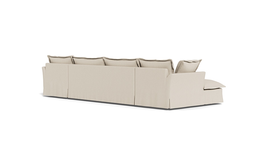 Skylar Slipcovered 3 Piece (4 Seat) U Chaise Sectional - Image 1
