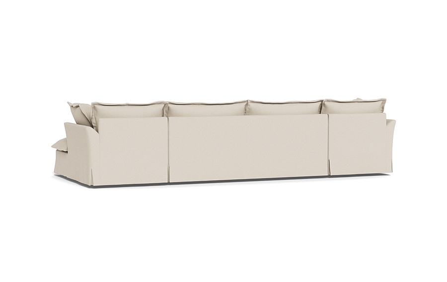 Skylar Slipcovered 3 Piece (4 Seat) U Chaise Sectional - Image 4