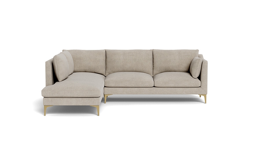 Caitlin 3-Seat  Bumper Sectional by The Everygirl® - Image 0