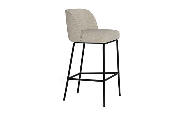 Graham Metal Framed Upholstered Bar Stool - Image 4