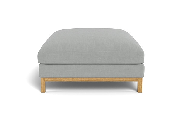 Jasper Ottoman, 72", Down Alternative Fill, Oak Leg - Image 4