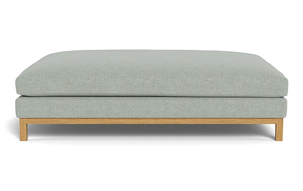 Jasper Ottoman 72", Down Alternative Fill, Oak Leg - Image 0