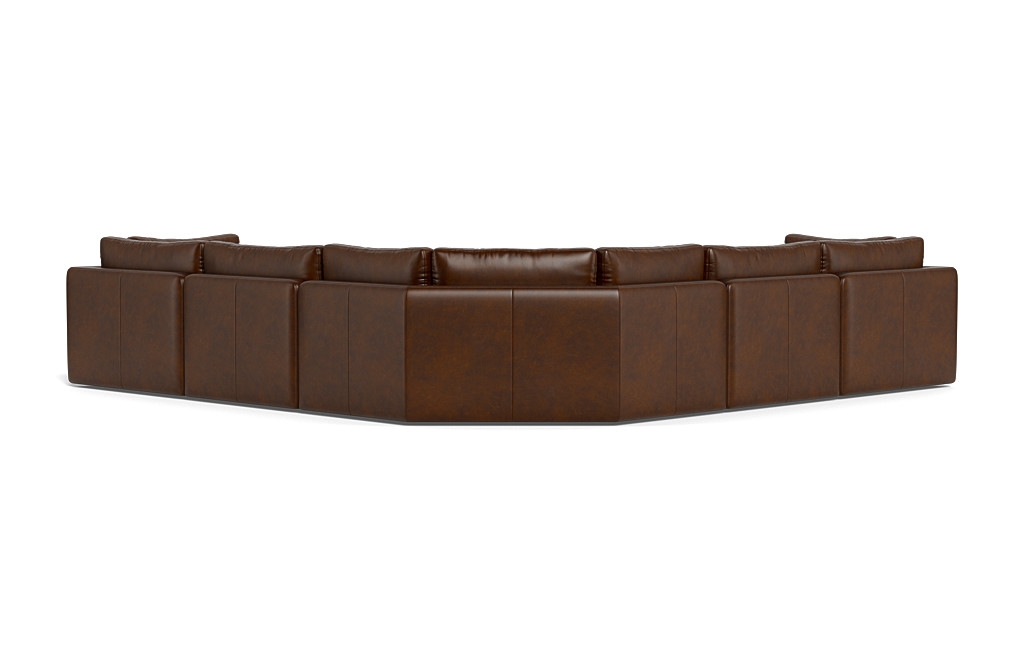 Tatum Leather Modular 5-Seat Wedge Corner Sectional - Image 3