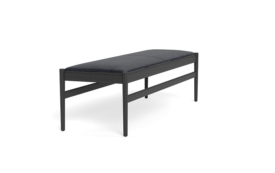 Turner Leather Wood Framed Upholstered Bench - Image 3