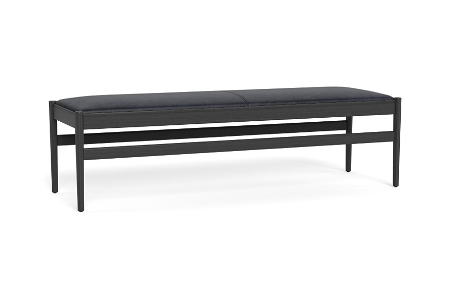Turner Leather Wood Framed Upholstered Bench - Image 4