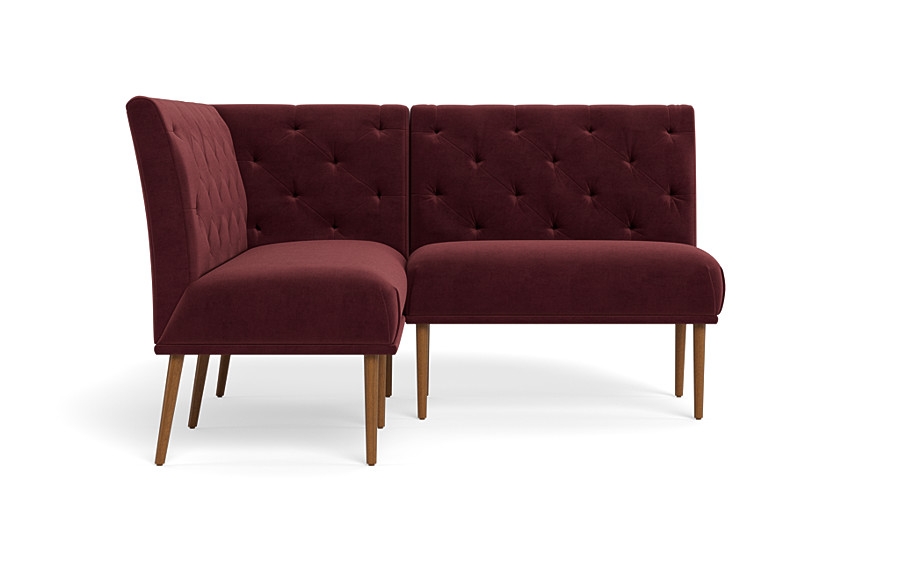 Dorian Upholstered Petite Left Banquette with Tufting Option - Image 0