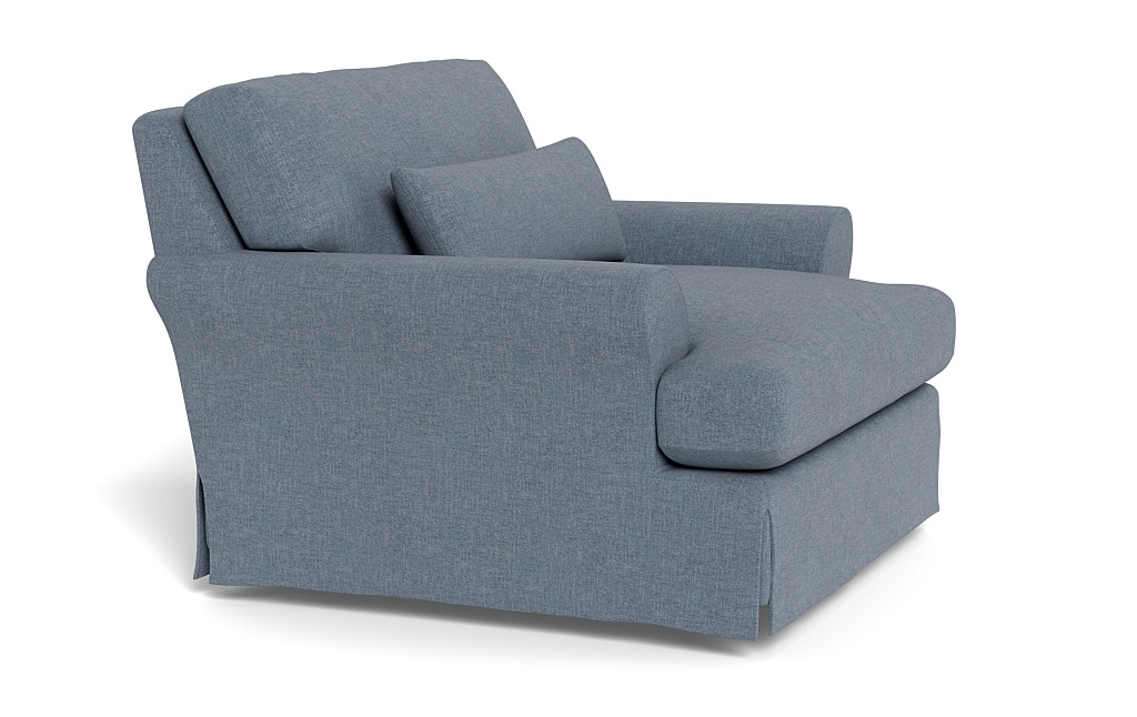 Maxwell Slipcovered Swivel Chair by Apartment Therapy - Image 3