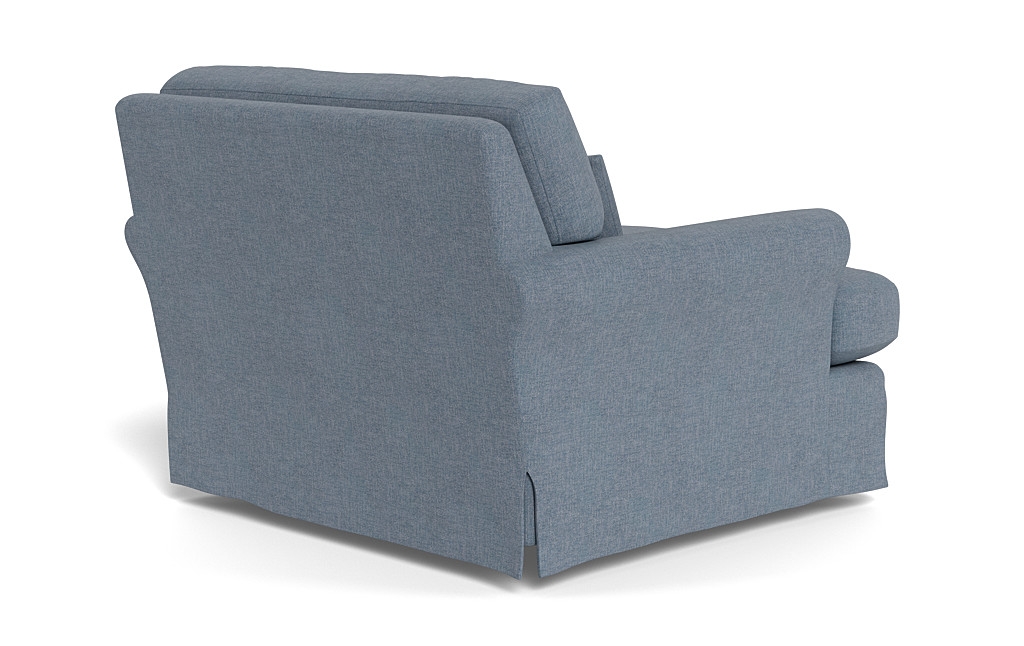 Maxwell Slipcovered Swivel Chair by Apartment Therapy - Image 2