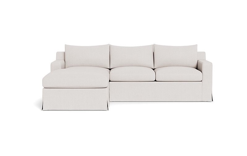 Sloan Slipcovered  Chaise Sectional - Image 0