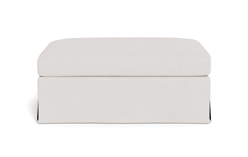 Sloan Slipcovered Ottoman - Image 0