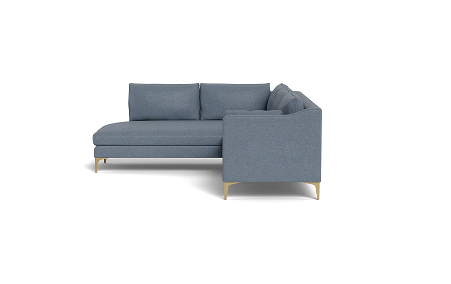 Caitlin 3-Seat  Bumper Sectional by The Everygirl® - Image 3