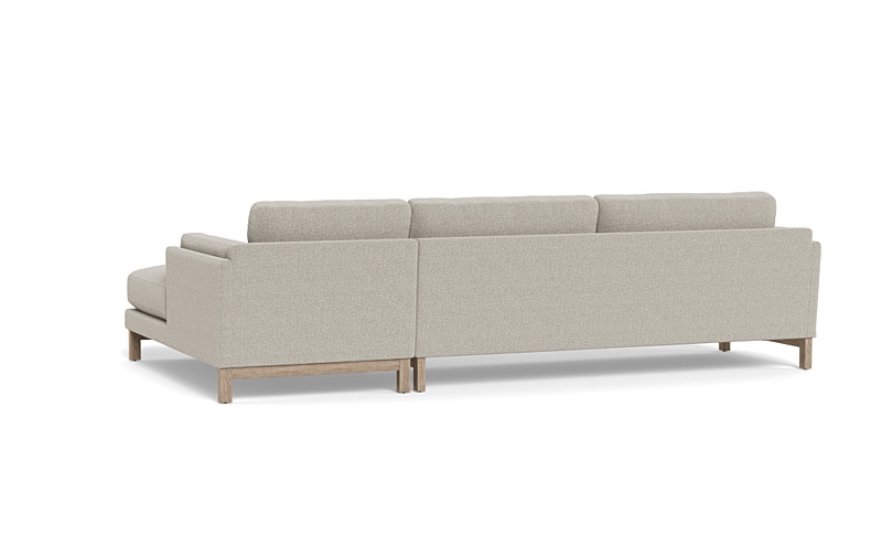 Gaby 3-Seat  Chaise Sectional, 115", Extended Chaise Length, Standard Chaise Width, Oak Leg, Down Alternative Fill, Bench Cusion - Image 2