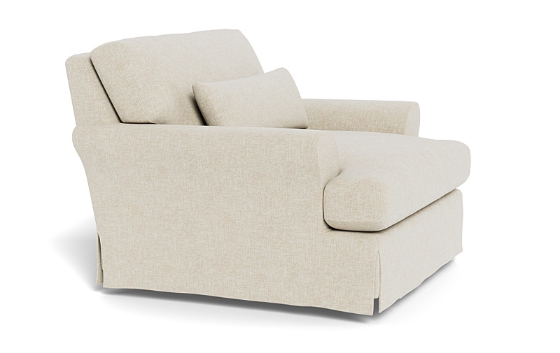 Maxwell Slipcovered Swivel Chair by Apartment Therapy - Image 4