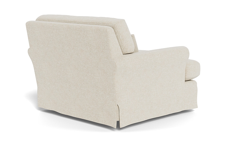 Maxwell Slipcovered Swivel Chair by Apartment Therapy - Image 1