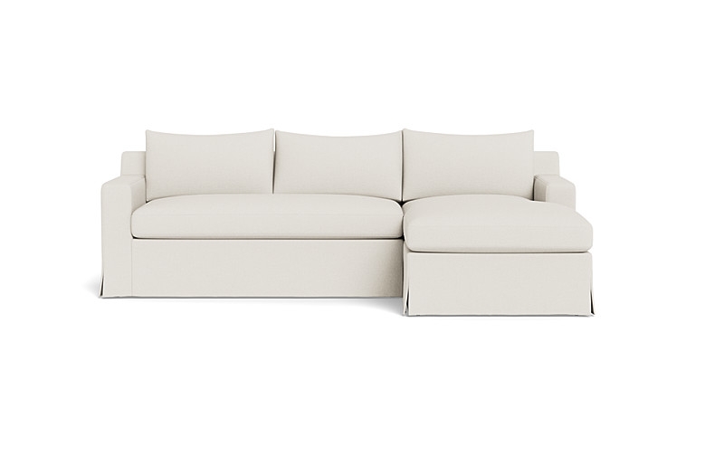 Sloan Slipcovered  Chaise Sectional - Image 0