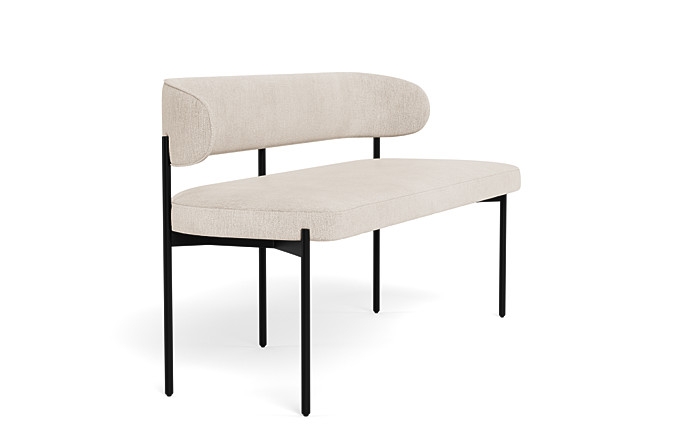 Hollis Upholstered Metal Framed Bench - Image 4
