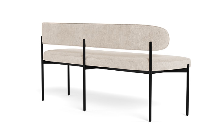 Hollis Upholstered Metal Framed Bench - Image 1