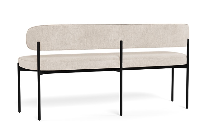 Hollis Upholstered Metal Framed Bench - Image 3
